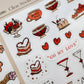 a kind of café Planner Clear Sticker, 10 designs