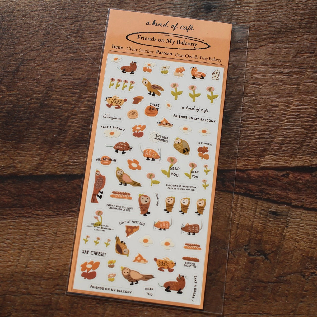 a kind of café Planner Clear Sticker, 10 designs