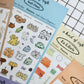 a kind of café Planner Clear Sticker, 10 designs