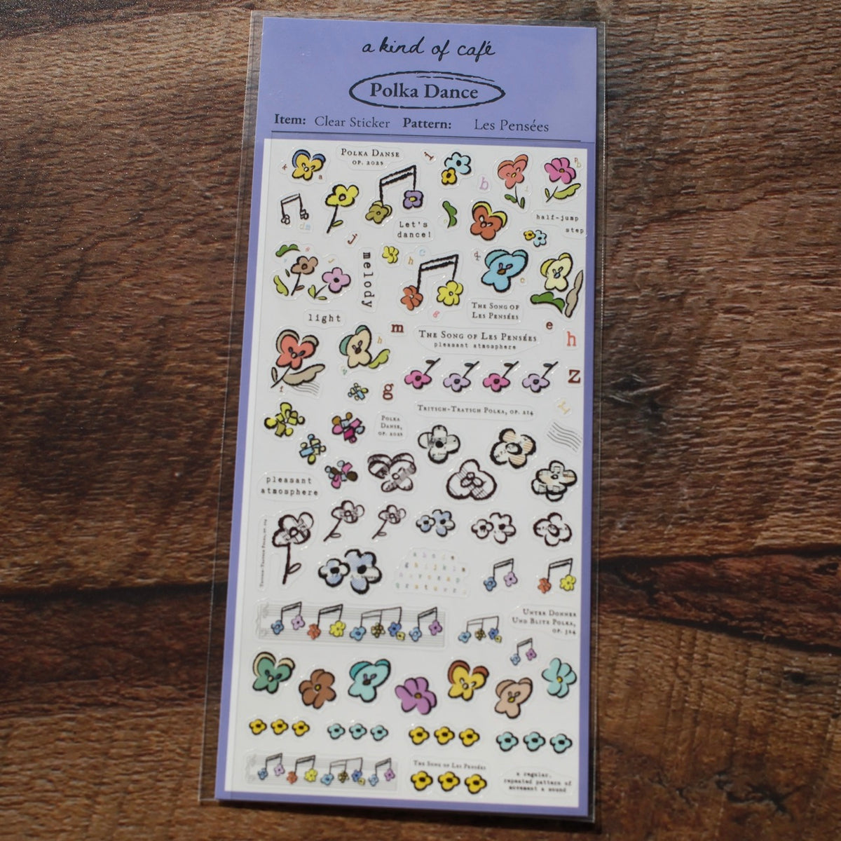 a kind of café Planner Clear Sticker, 10 designs