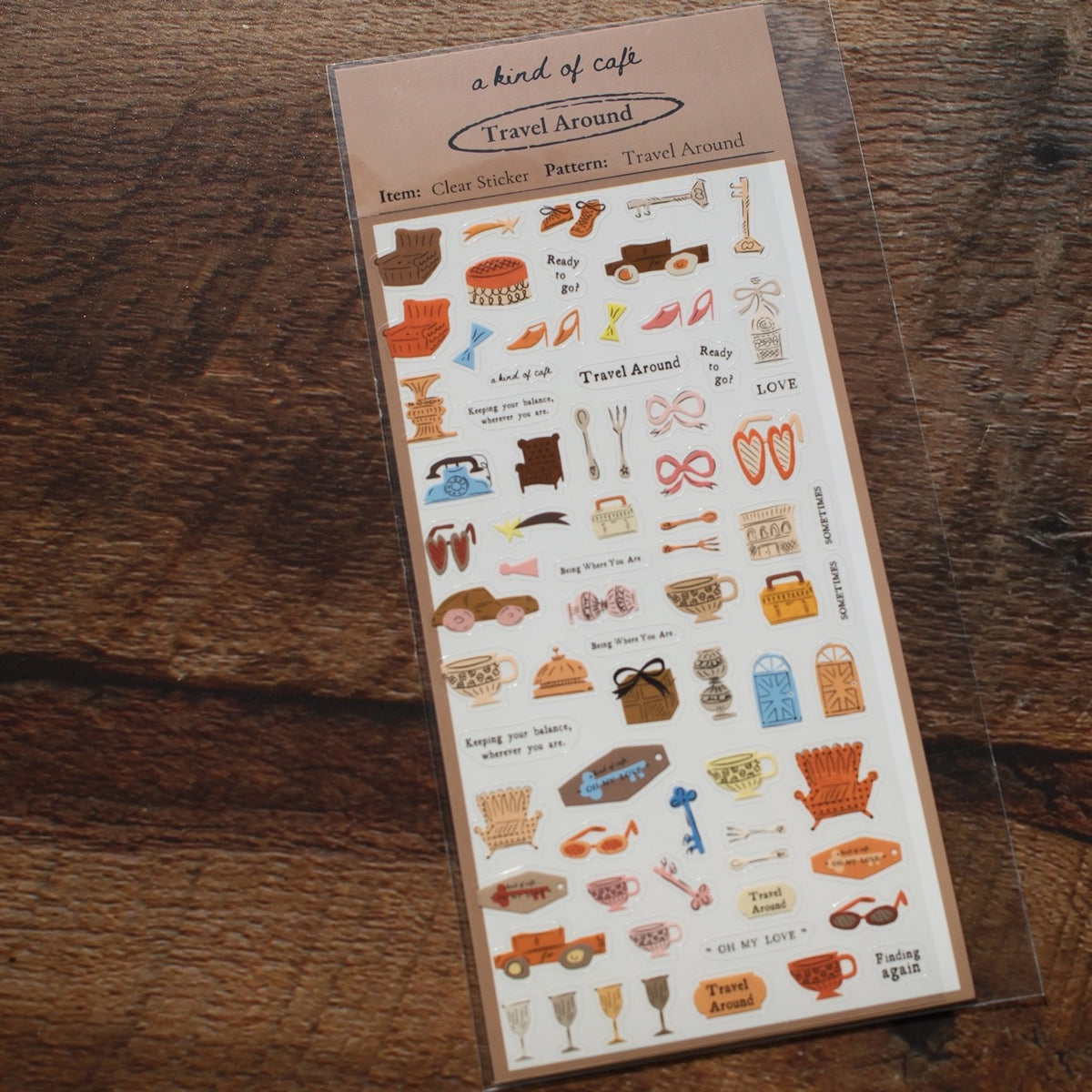 a kind of café Planner Clear Sticker, 10 designs