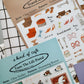 a kind of café Planner Clear Sticker, 10 designs