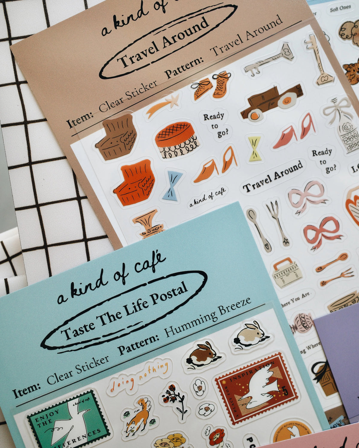 a kind of café Planner Clear Sticker, 10 designs