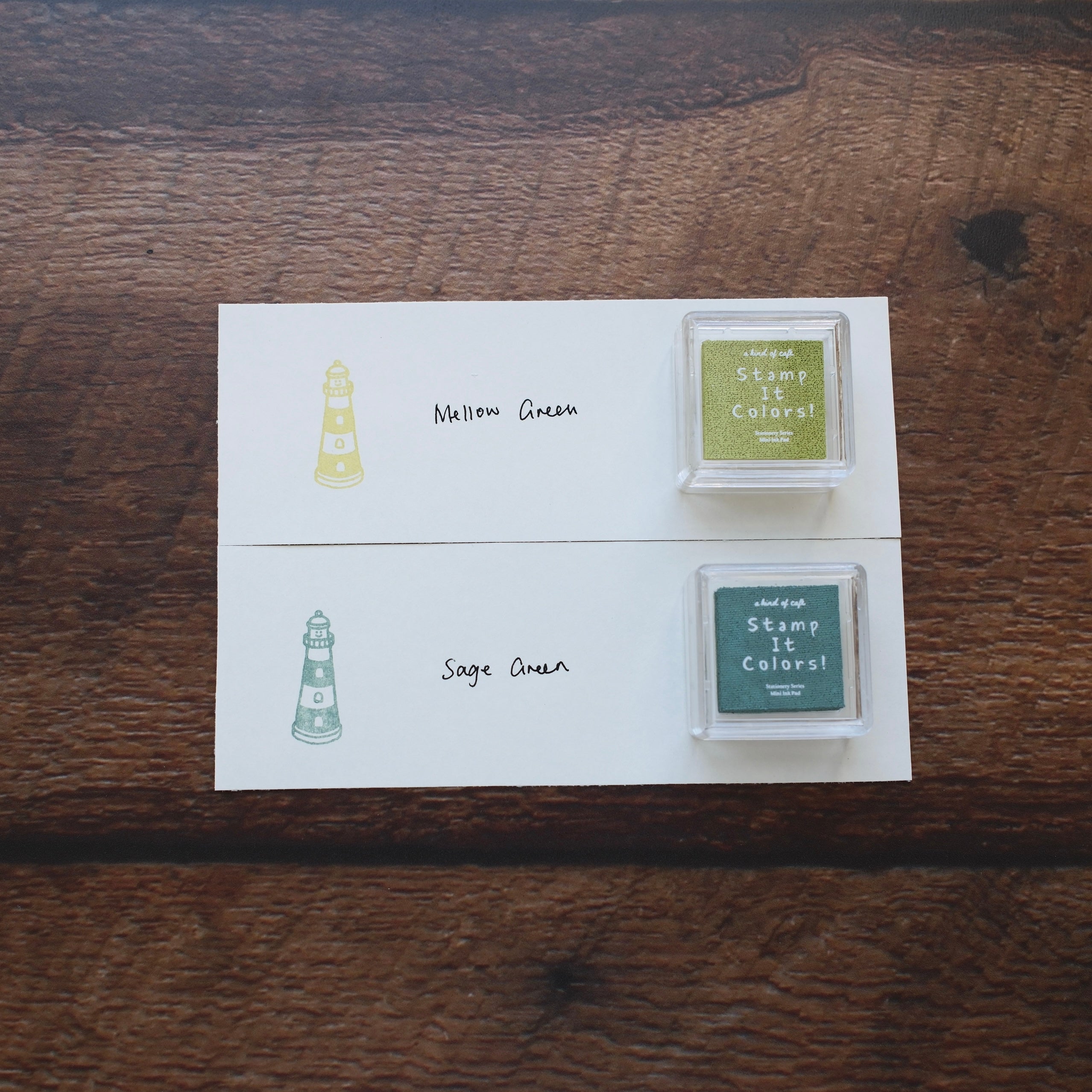 Cedbfe Color a kind of café Stamp It Colors Mini Ink Pad - Summer Green Colors ...