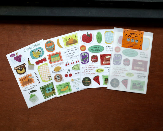 a kind of café Print-On Sticker Set - Juicy Fruity