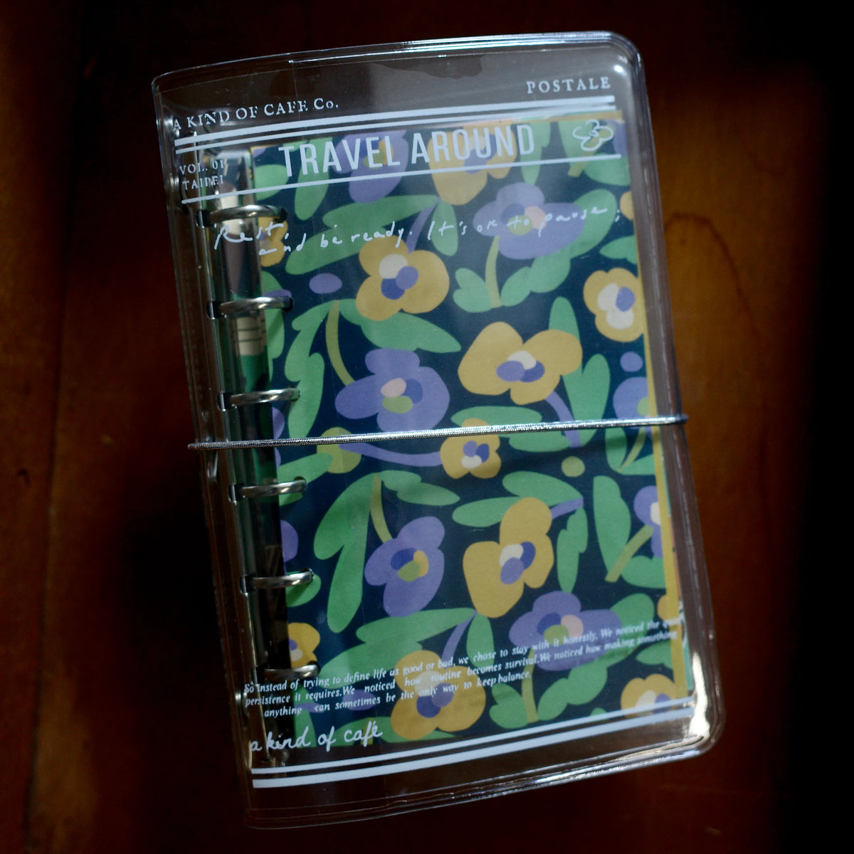 a kind of café Travel Around PVC M6 Binder, Cover Only