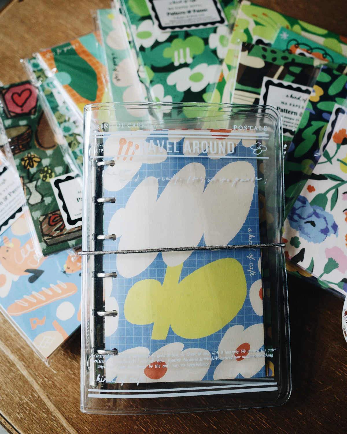 a kind of café Travel Around PVC M6 Binder, Cover Only