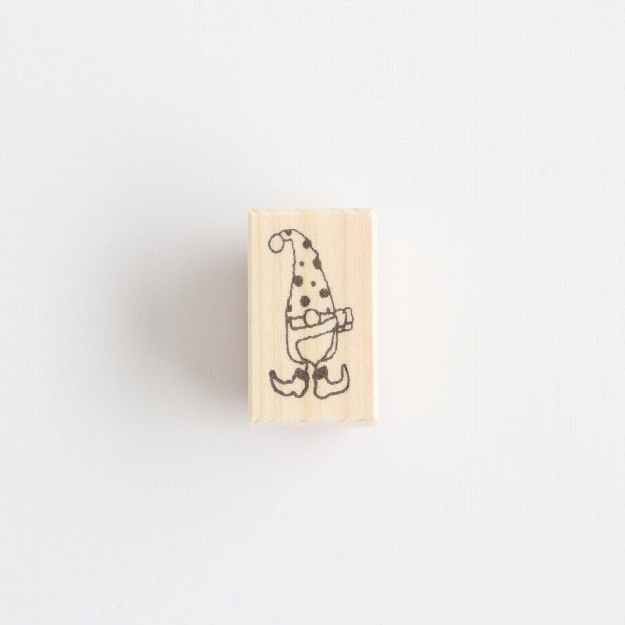 always smile...Mini Dwarf Series Rubber Stamp - Holding w/ Both Hands