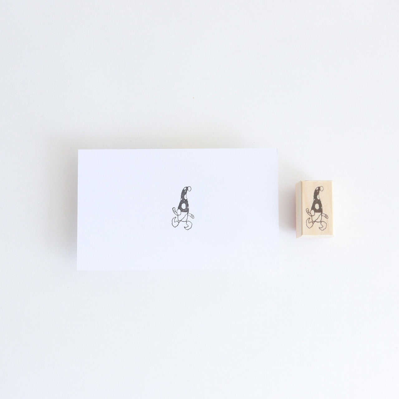 always smile...Mini Dwarf Series Rubber Stamp - Keep Running