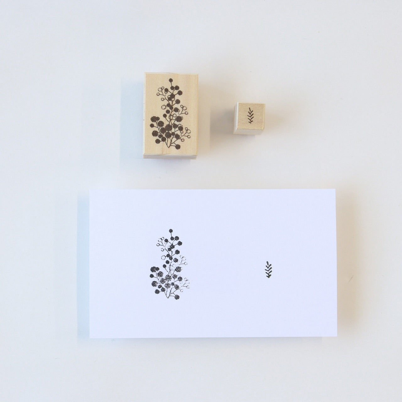 always smile... Easy to Stamp Mimosa Rubber Stamp Set, 2 pcs