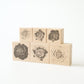 always smile... Rose Rubber Stamp Set, 6 pcs - Limited Edition