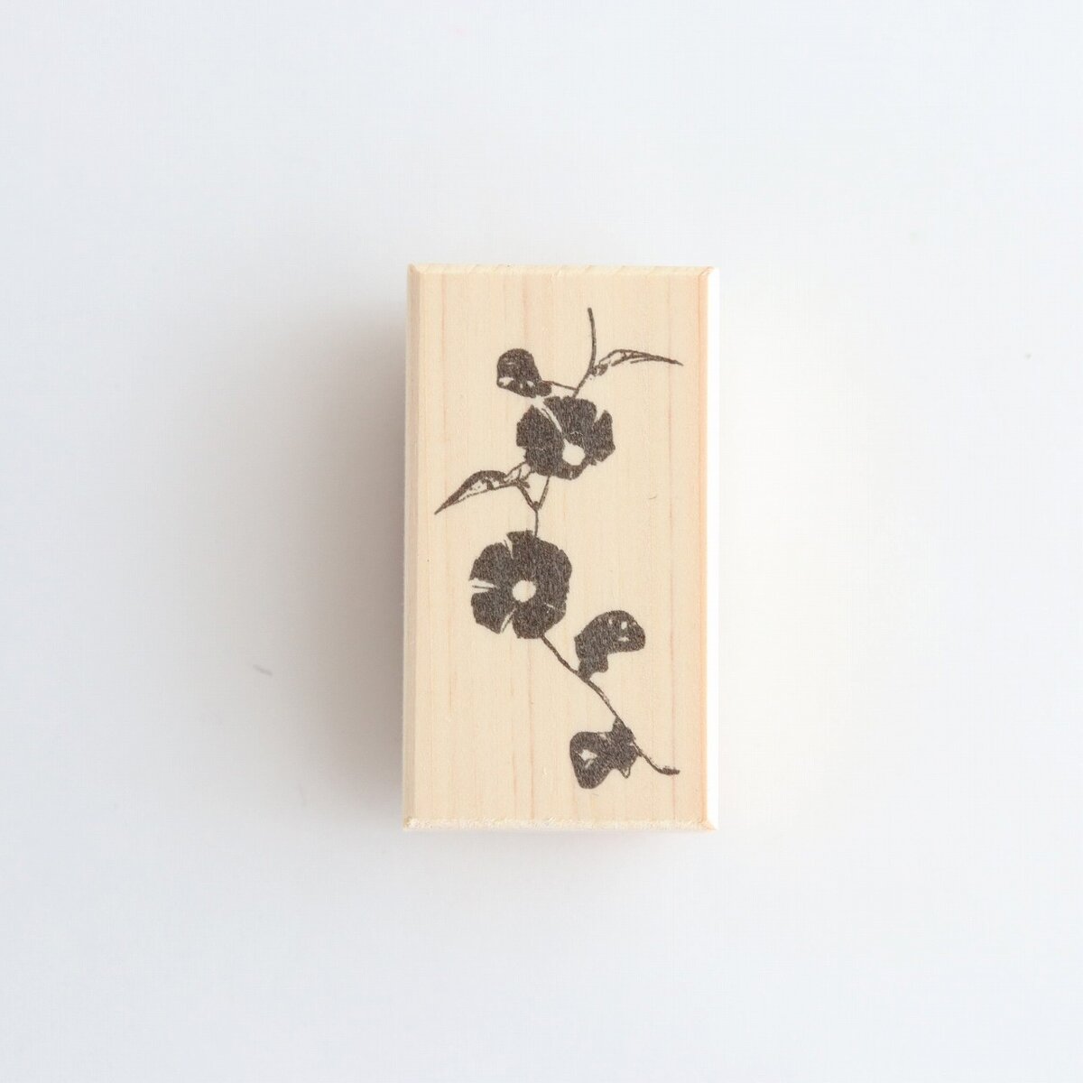 always smile... Morning Glory Rubber Stamp