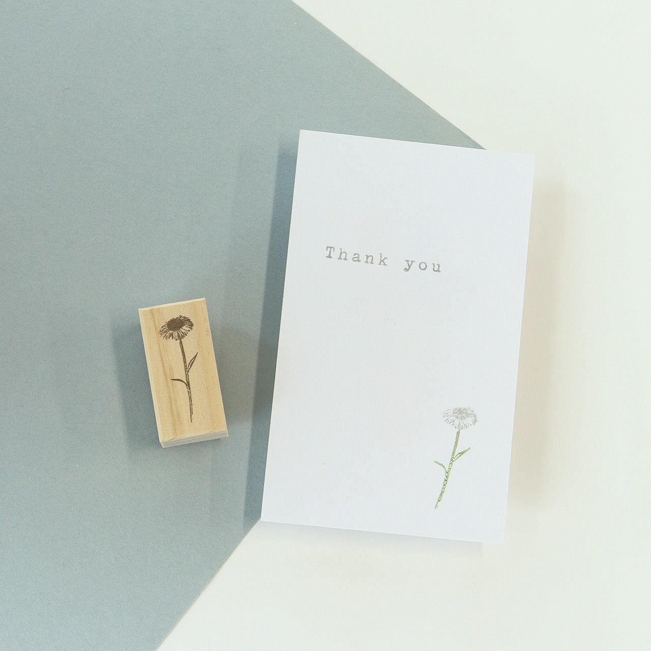 always smile... Mini Daisy Fleabane Rubber Stamp