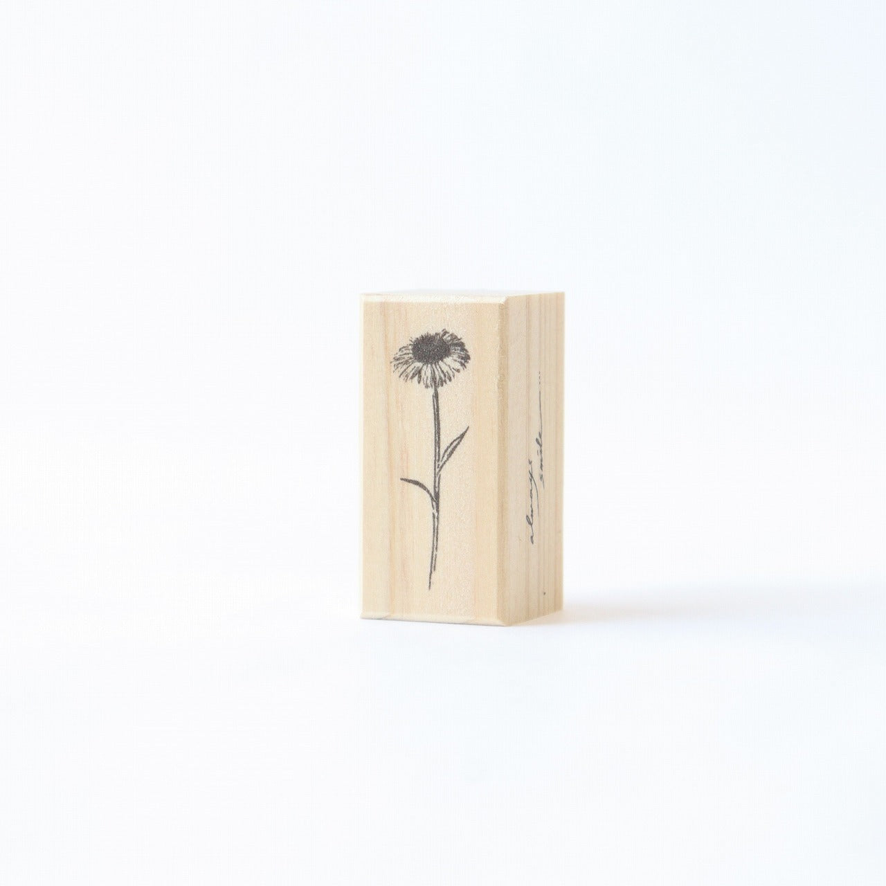 always smile... Mini Daisy Fleabane Rubber Stamp
