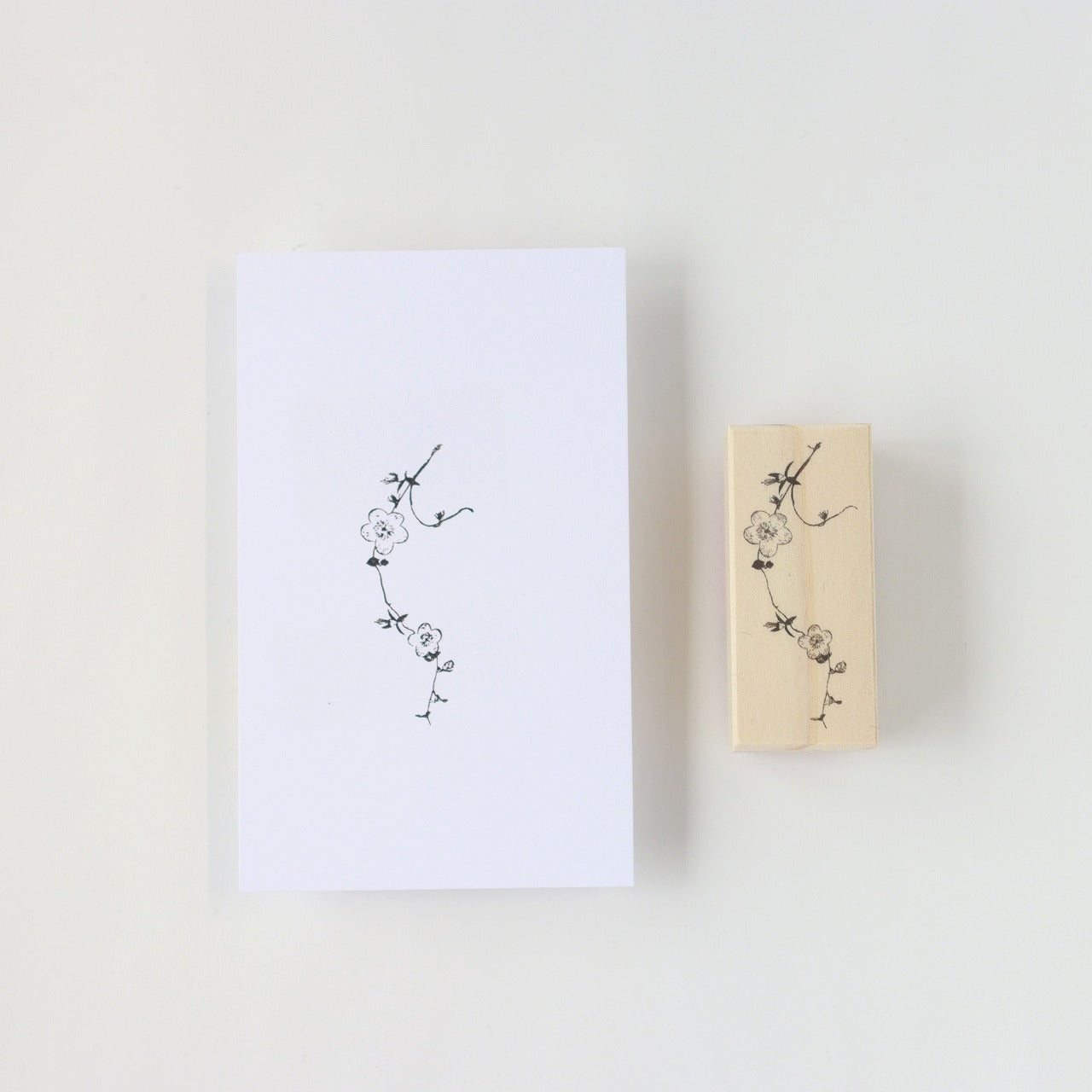 always smile... Fluttering Rubber Stamp