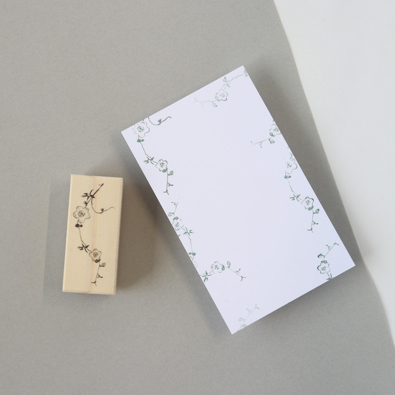 always smile... Fluttering Rubber Stamp