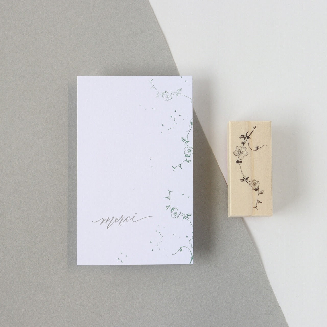 always smile... Fluttering Rubber Stamp