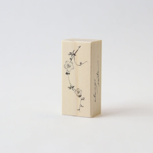 always smile... Fluttering Rubber Stamp