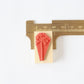 always smile... Lace Flower Rubber Stamp