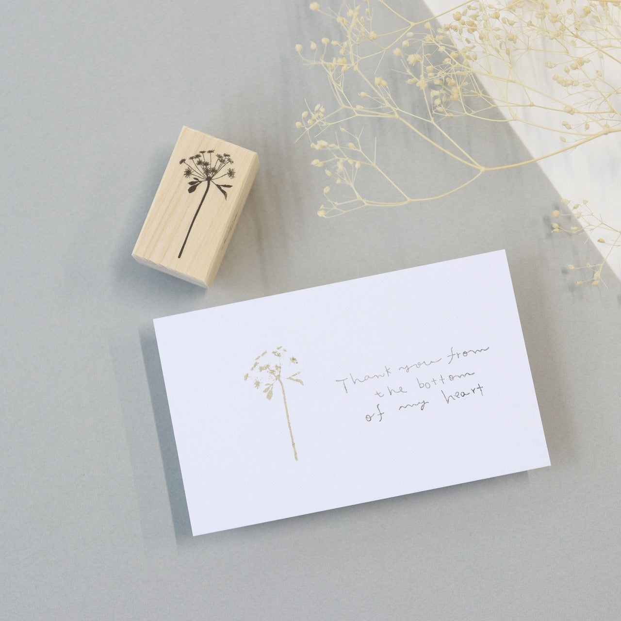 always smile... Lace Flower Rubber Stamp