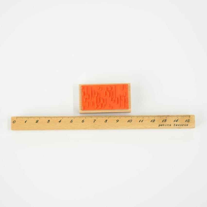 always smile... Rain Rubber Stamp