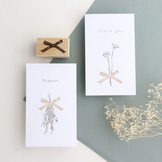 always smile... Ribbon Rubber Stamp