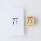 always smile... Silk Ribbon Rubber Stamp
