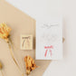 always smile... Silk Ribbon Rubber Stamp