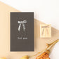 always smile... Silk Ribbon Rubber Stamp
