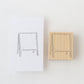 always smile... Antique Easel Rubber Stamp