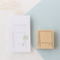 always smile... Antique Easel Rubber Stamp