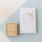 always smile... Antique Easel Rubber Stamp