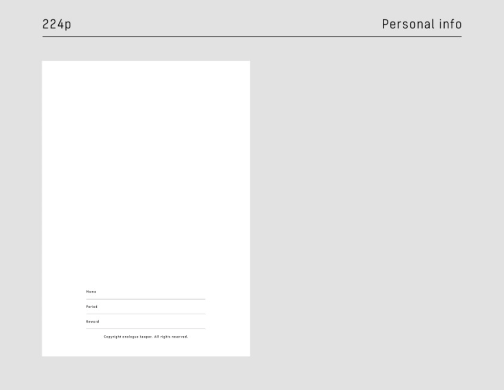 analogue keeper 2026 Daily Diary Planner