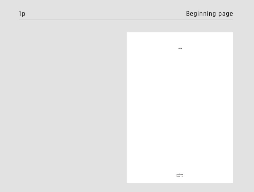 analogue keeper 2026 Daily Diary Planner