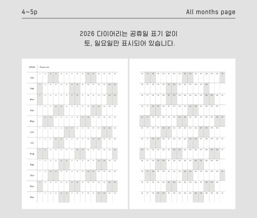 analogue keeper 2026 Weekly Diary Planner