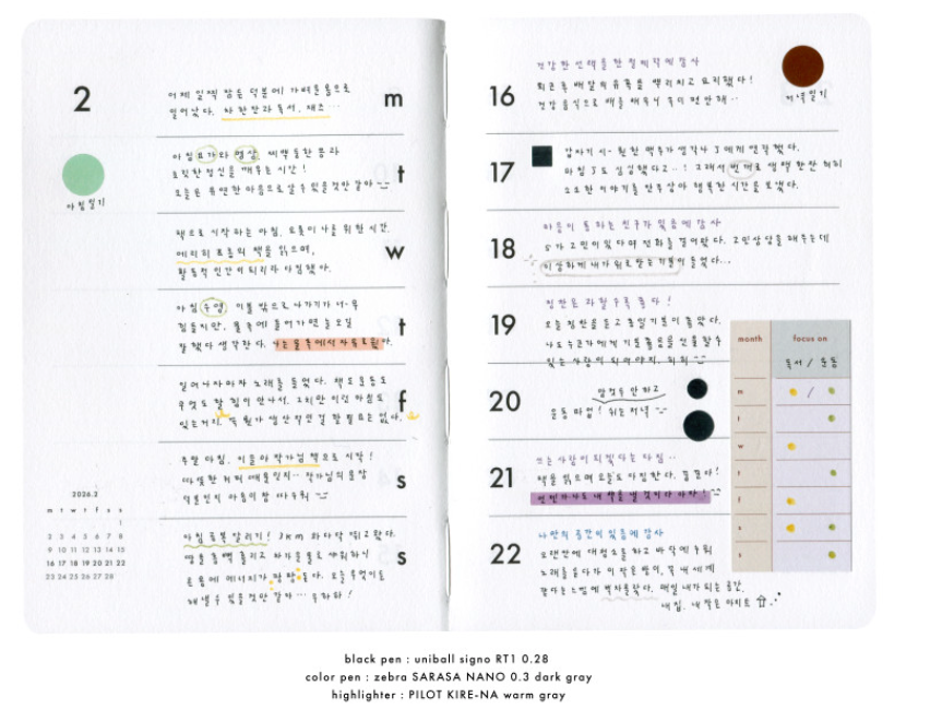 analogue keeper 2026 Weekly Diary Planner