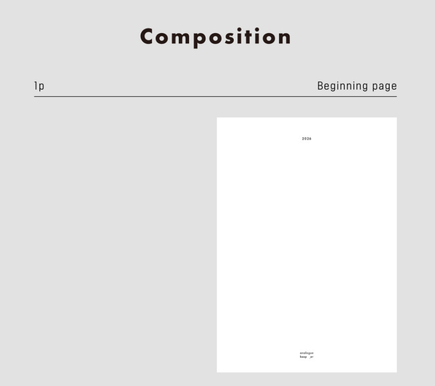 analogue keeper 2026 Weekly Diary Planner