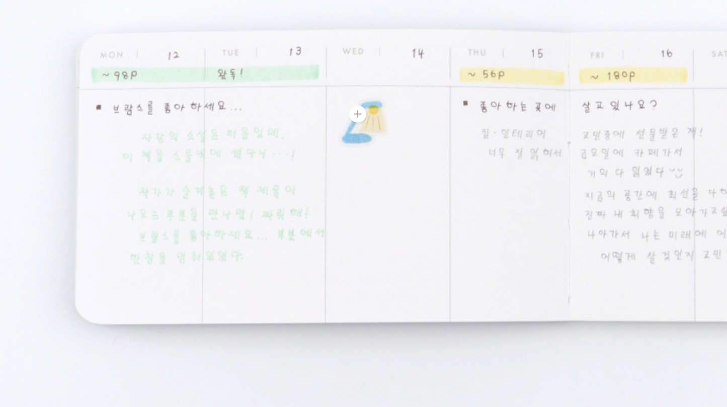 analogue keeper 6-month Handy Diary - undated, 3 colors