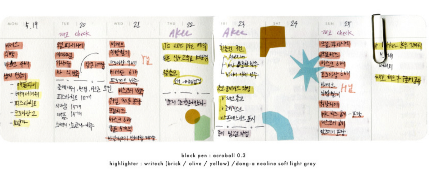 analogue keeper 6-month Handy Diary - undated, 3 colors