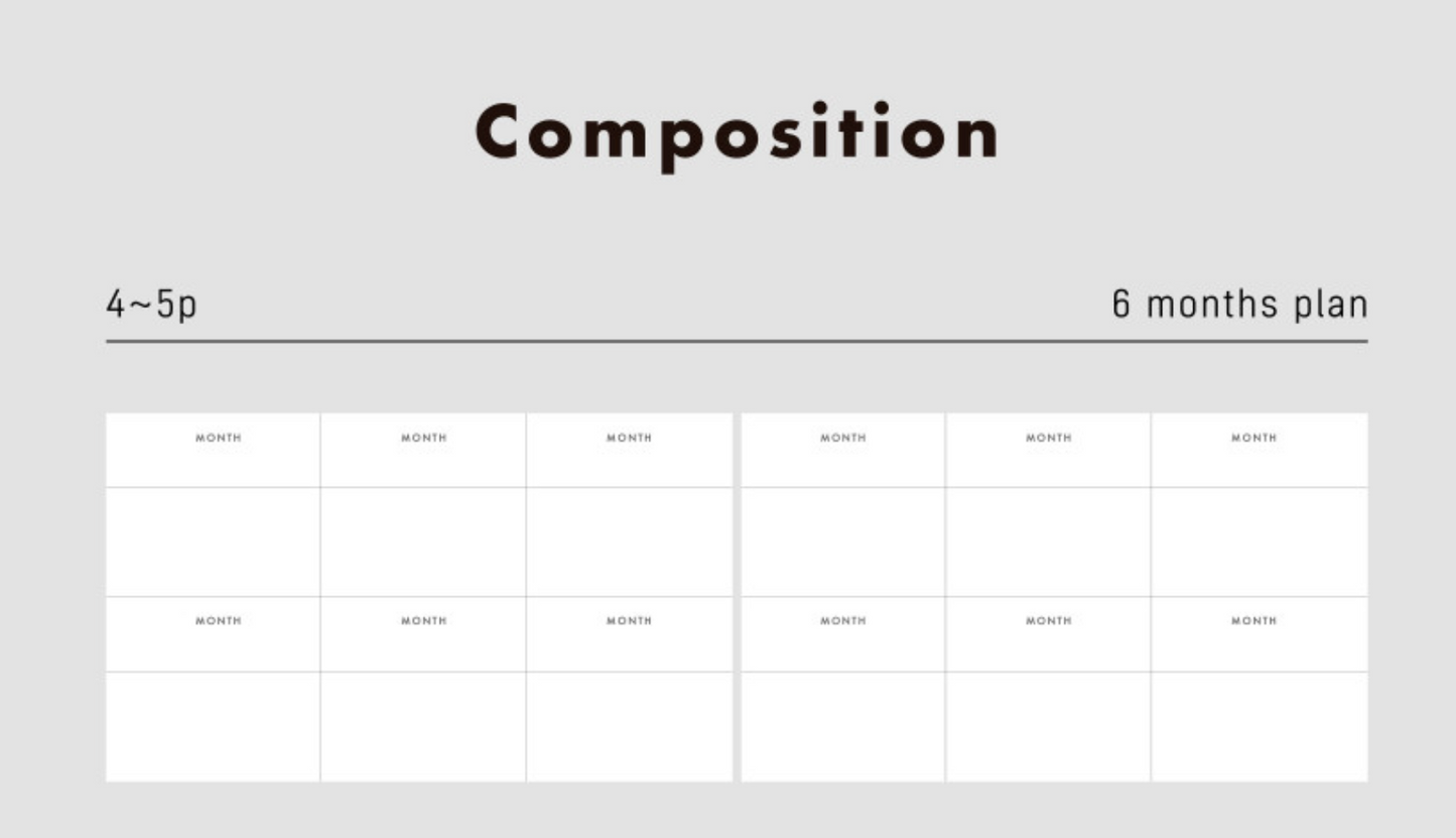 analogue keeper 6-month Handy Diary - undated, 3 colors