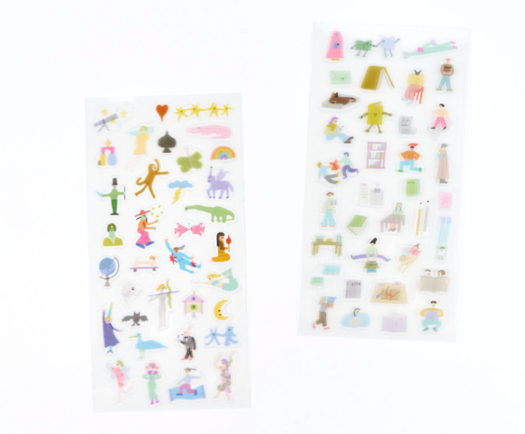 analogue keeper around world sticker, 2 designs