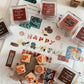 a kind of café Rubber Stamp Set - The A to Z, Alphabetic Rubber Stamp Set, 28pcs