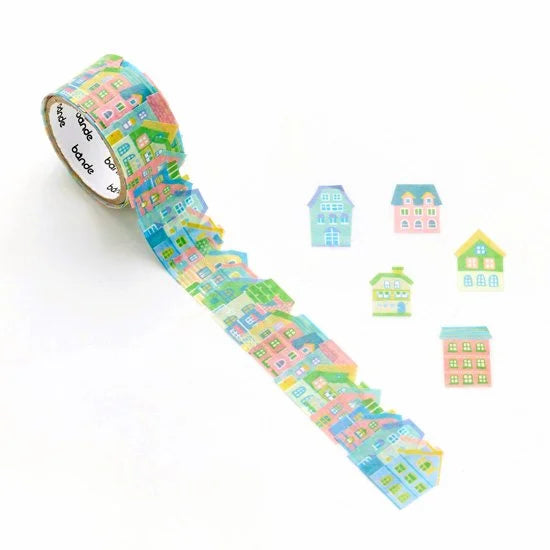 Bande Washi Tape Sticker Roll - Cute House