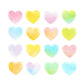Bande Washi Tape Sticker Roll - Pastel Hearts