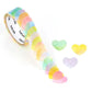 Bande Washi Tape Sticker Roll - Pastel Hearts
