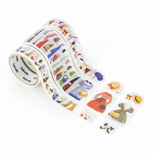 Bande Sticker Roll Set - Today's Outfit - Retro Cinema Lady