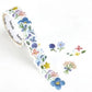 Bande Washi Tape Sticker Roll - Embroidery Forest Small Flowers