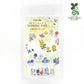 Bande Washi Tape Sticker Roll - Embroidery Forest Small Flowers
