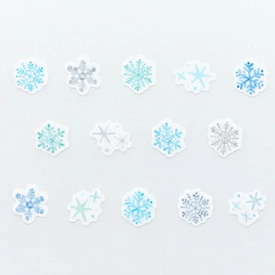 Bande Washi Tape Sticker Roll - Snowflake