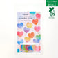 Bande Washi Tape Sticker Roll - Watercolor Hearts